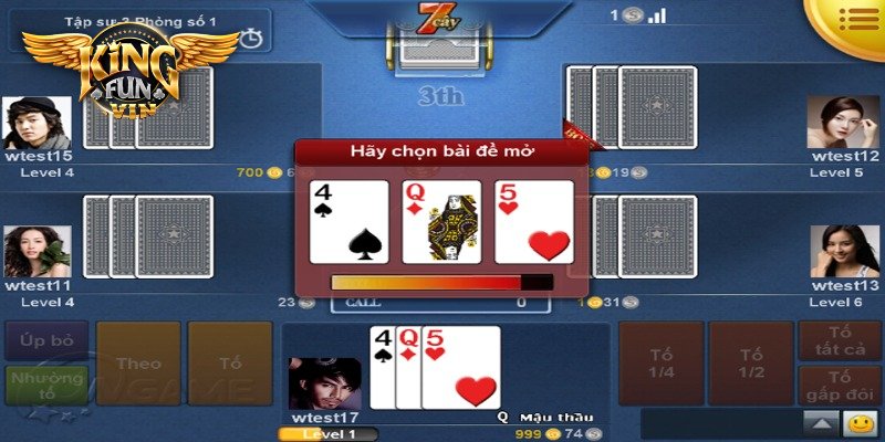 Bí kíp chơi game bài Xì Tố tại Kingfun hiệu quả
