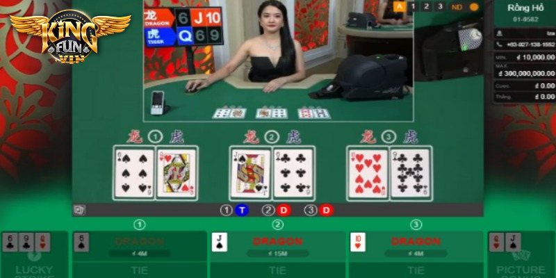 Hướng dẫn chi tiết cách chơi rồng hổ tại Kingfun