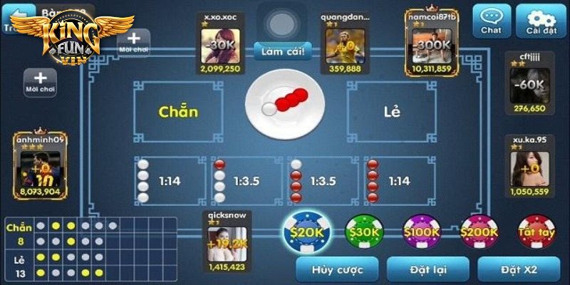 Hướng dẫn luật chơi Xóc Đĩa tại Kingfun chi tiết