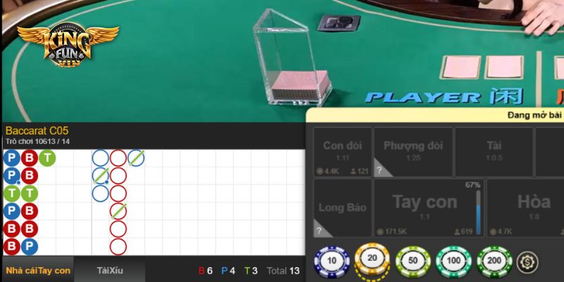 Người chơi cần chú ý đến kết quả các ván baccarat trước đó